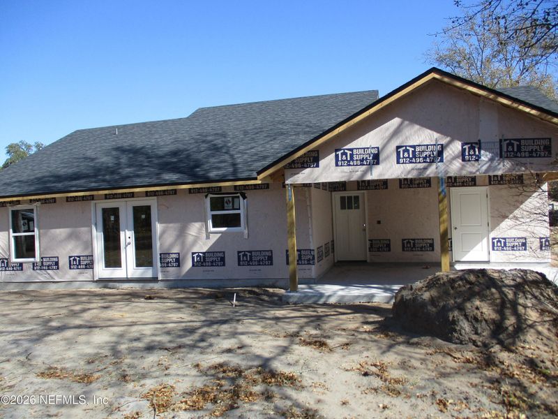 In-progress construction of a new home in , Hilliard, FL (Image 4).