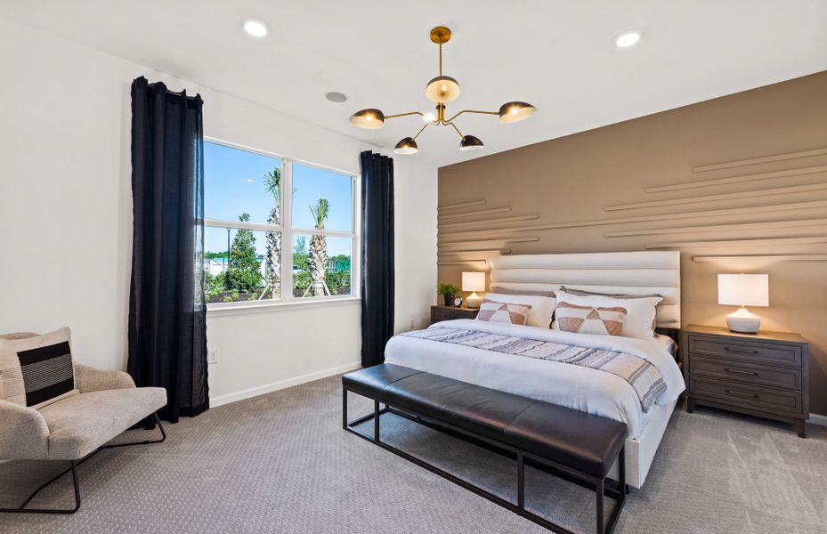 Representative furnished interior of a home built from the Cascadia by DiVosta in BeachWalk by Manasota Key, Englewood (Image 12).