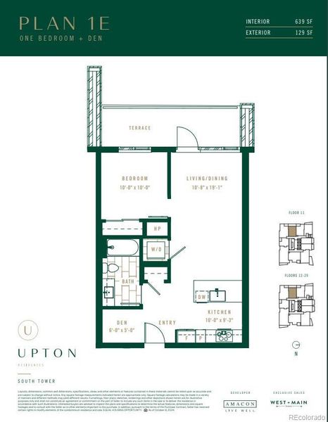 Floorplan 1E- there are 16+ floorplans to choose from