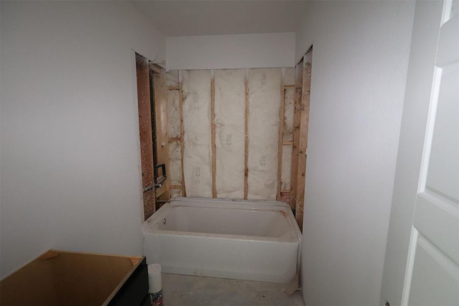 In-progress construction of a new home in Lago Mar, Santa Fe, TX (Image 22).