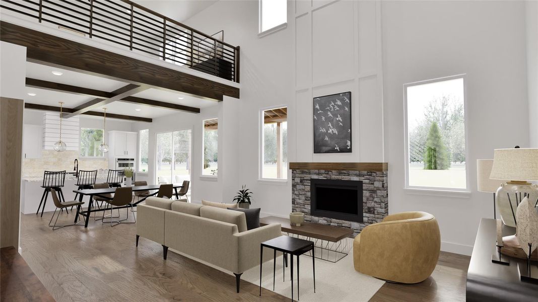 The homes open concept is perfect for hosting!