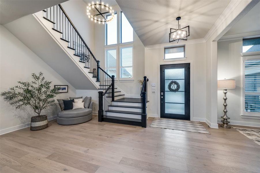 Furnished interior view inside a new home in , Oak Point (Image 25).