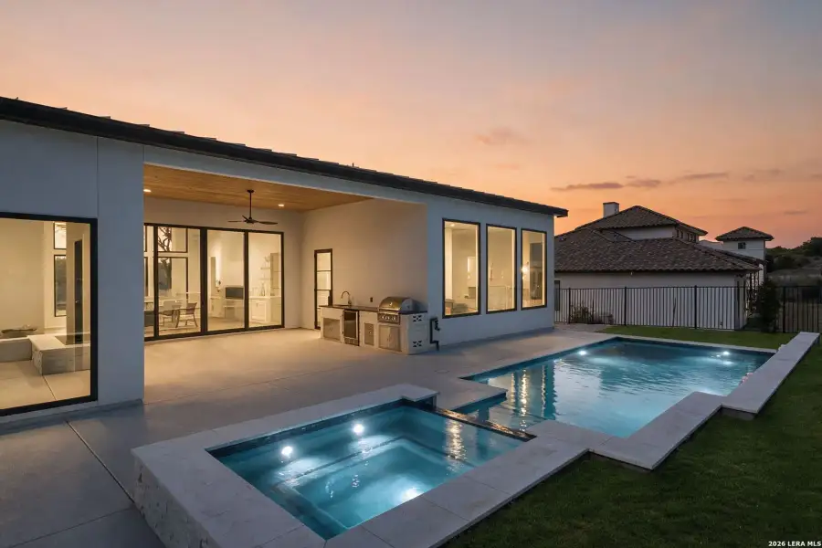 Exterior details and patio area of a home in , San Antonio (Image 23).