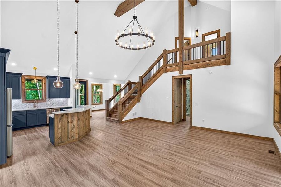 Furnished interior view inside a new home in , Ellijay (Image 13).