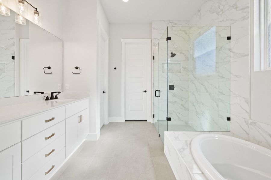 Furnished interior view inside a new home in Lariat, Liberty Hill (Image 10).