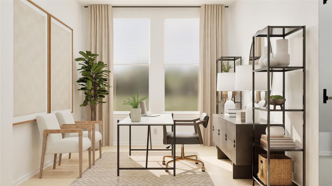 Furnished interior view inside a new home in , Salado (Image 17).