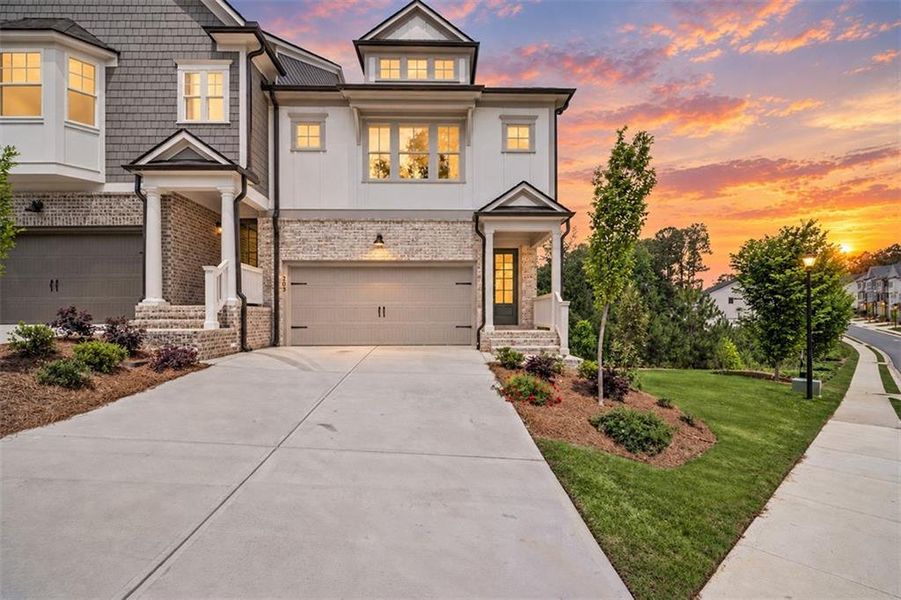 Front exterior of a new home in , Canton, GA, highlighting curb appeal (Image 23).