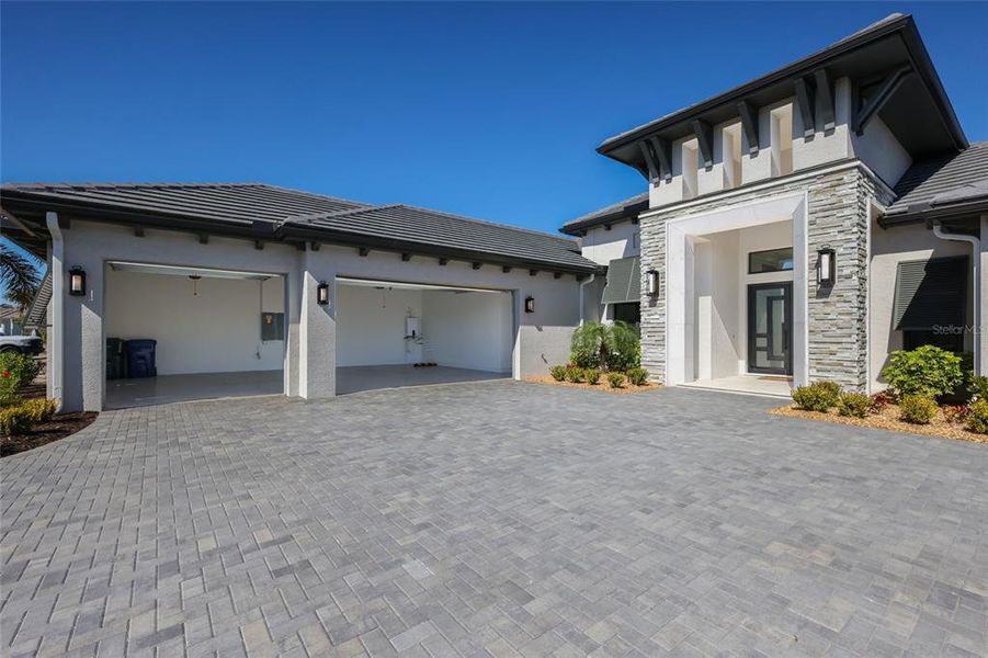 Exterior details and patio area of a home in Wild Blue at Waterside, Sarasota (Image 35). Exterior details and patio area of a home in Wild Blue at Waterside, Sarasota (Image 35).
