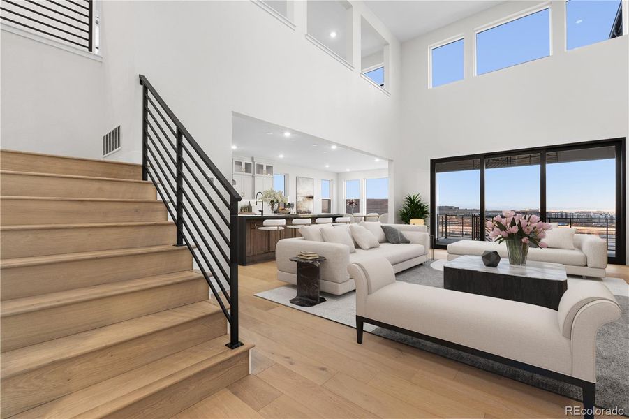 Furnished interior view inside a new home in Autograph at Lyric, Lone Tree (Image 7).