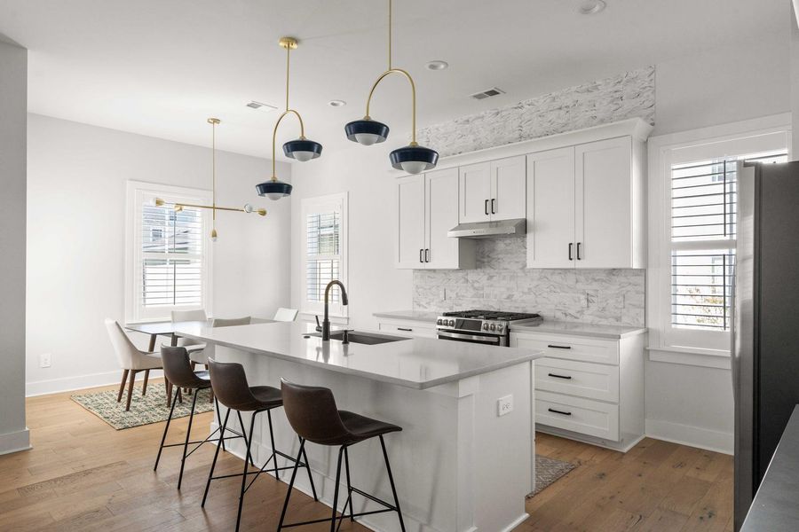 Furnished interior view inside a new home in , Charleston (Image 17).