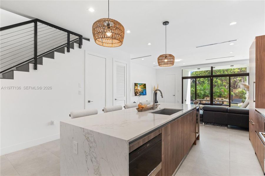 Furnished interior view inside a new home in , Miami (Image 41).