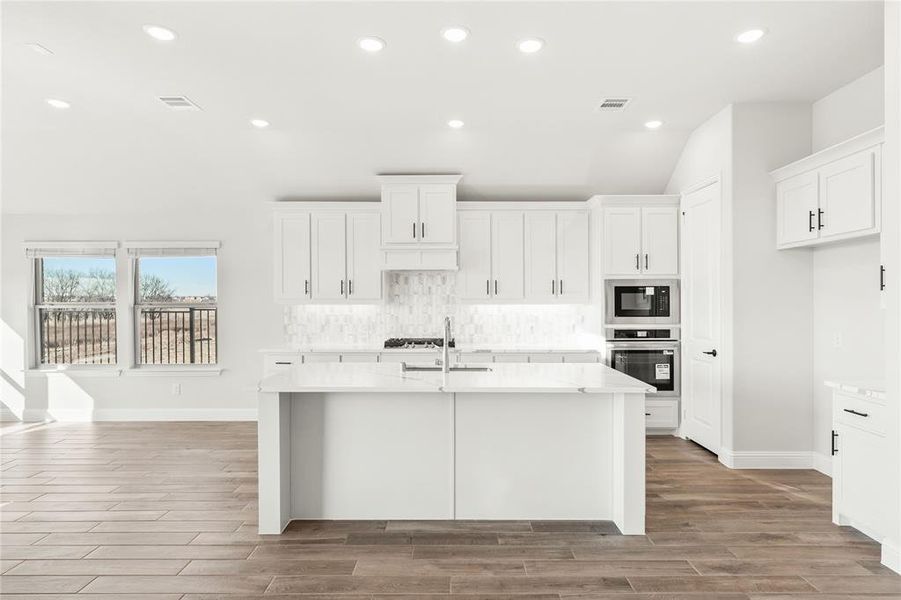 Furnished interior view inside a new home in Creekview Meadows, Pilot Point (Image 17).