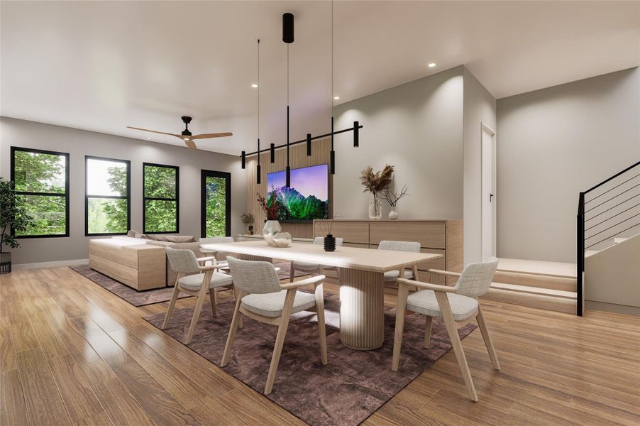 Furnished interior view inside a new home in , Houston (Image 5). Furnished interior view inside a new home in , Houston (Image 5).