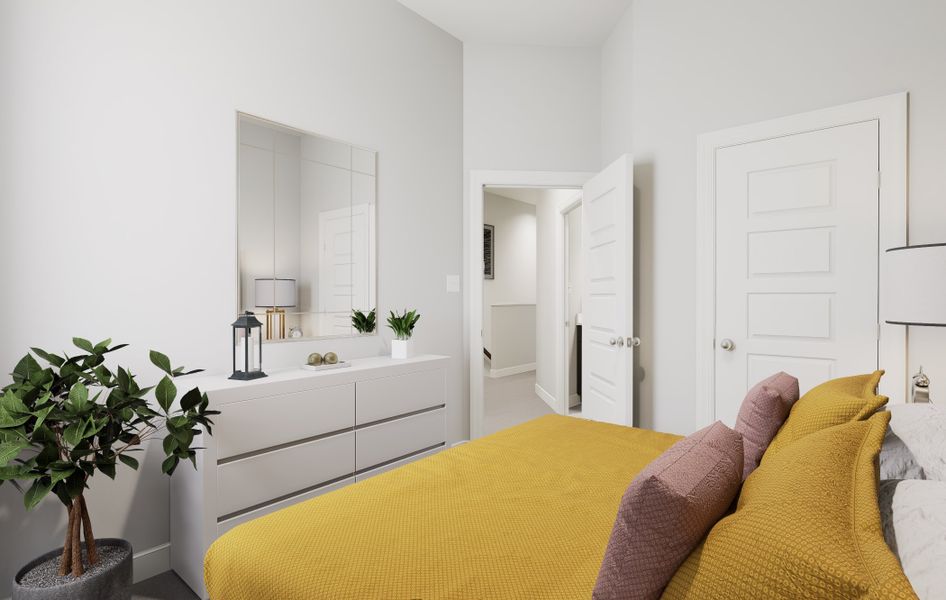 Cozy Bedroom Spaces in Anderson Park Townhomes