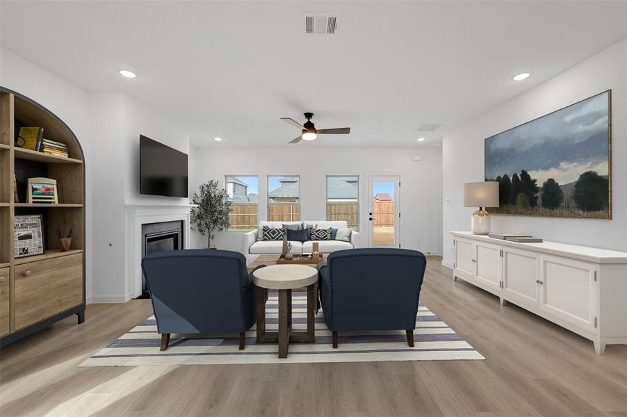 Furnished interior view inside a new home in Rolling Ridge, Van Alstyne (Image 15).