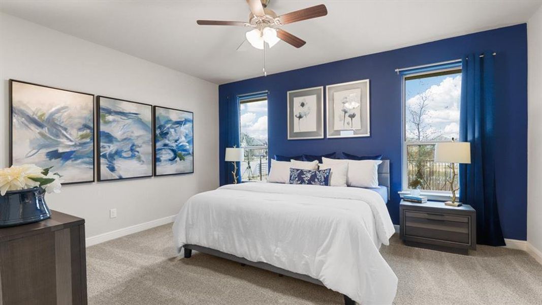 Furnished interior view inside a new home in Bluestem, Rhome (Image 29).