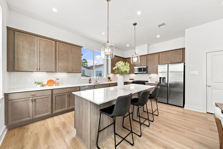Furnished interior view inside a new home in Commons at West Tidwell, Houston (Image 6).
