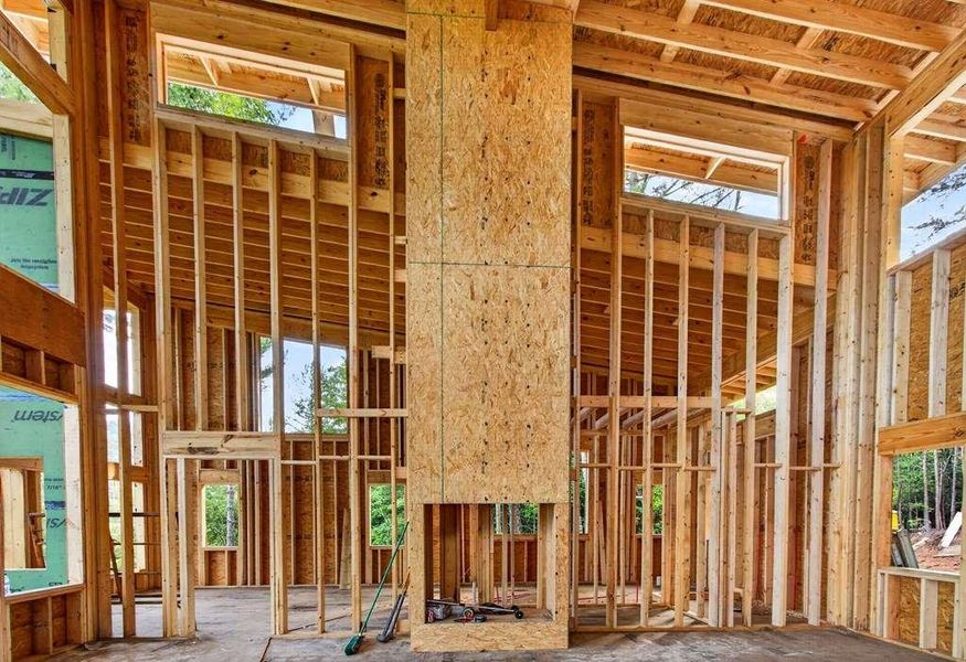 In-progress construction of a new home in , Cherry Log, GA (Image 18).