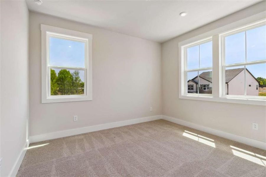 Spacious, unfurnished interior of a new home in The Paddocks at Doc Hughes, Buford (Image 27). Spacious, unfurnished interior of a new home in The Paddocks at Doc Hughes, Buford (Image 27).