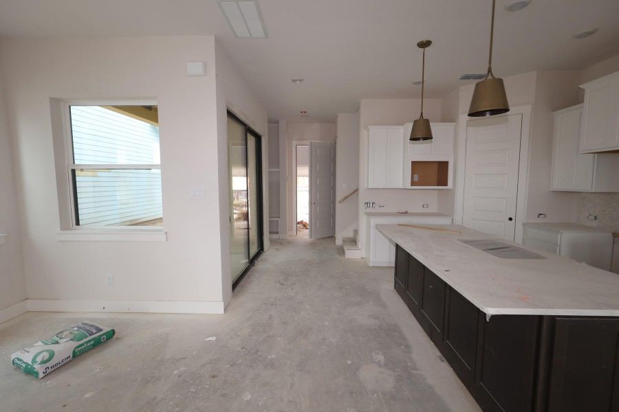 In-progress construction of a new home in Bridgeland Central: Emerald Heights - Cottages Row Collection, Cypress, TX (Image 6).