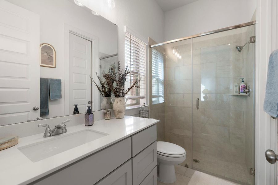 Furnished interior view inside a new home in The Colony, Bastrop (Image 34).