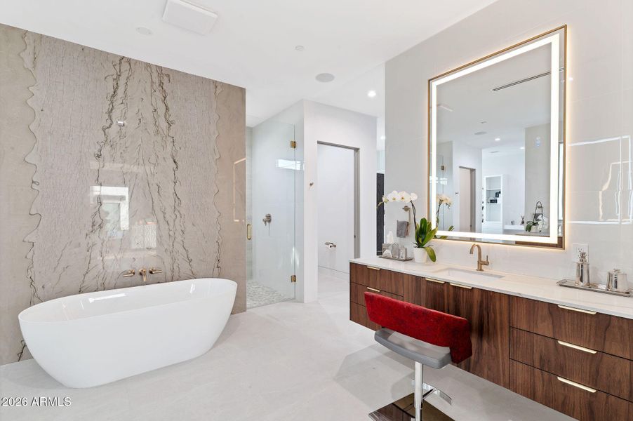 Master bathroom sink