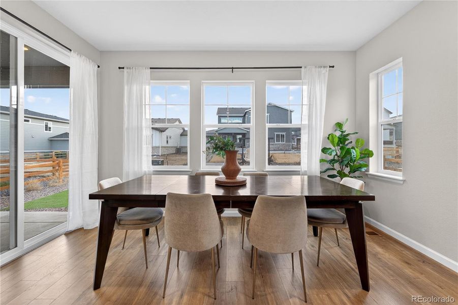 Furnished interior view inside a new home in Prelude at The Aurora Highlands, Aurora (Image 17).