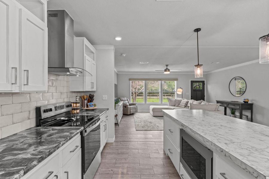 Furnished interior view inside a new home in , Santa Fe (Image 15).