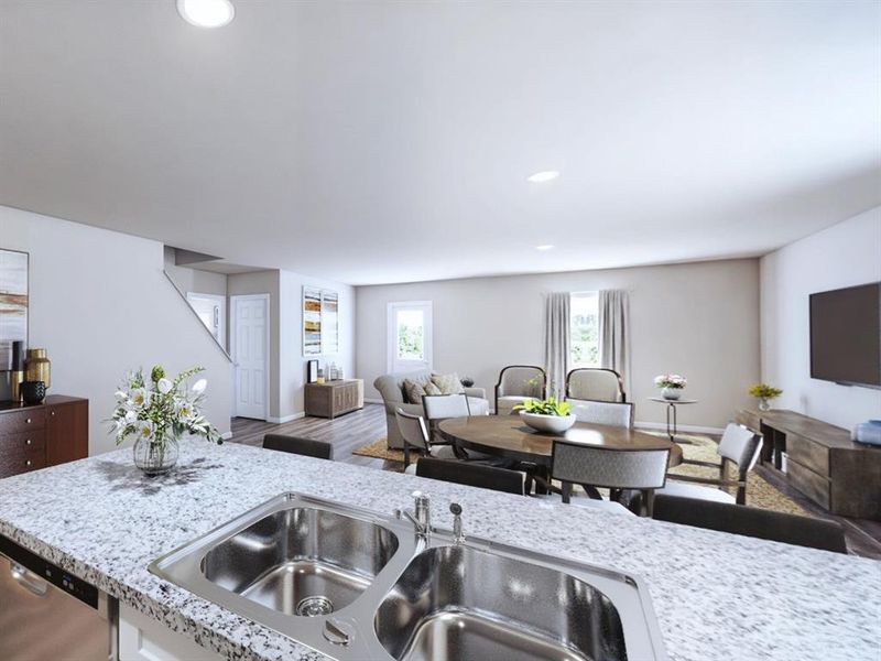 Furnished interior view inside a new home in Villages of Mayfield, Cleburne (Image 12).