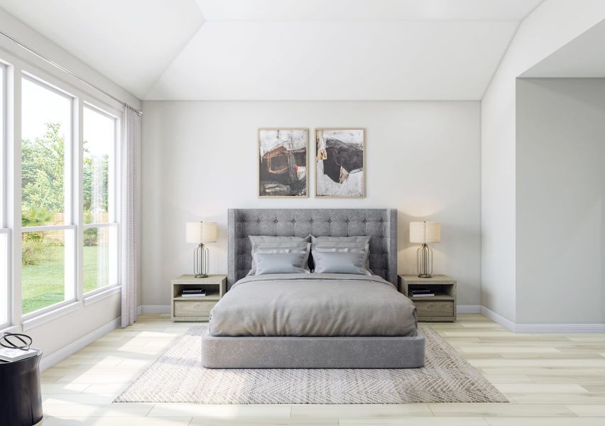 Representative furnished interior of a home built from the Verdin by Tri Pointe Homes in Oakhill Reserve, Tomball (Image 10).
