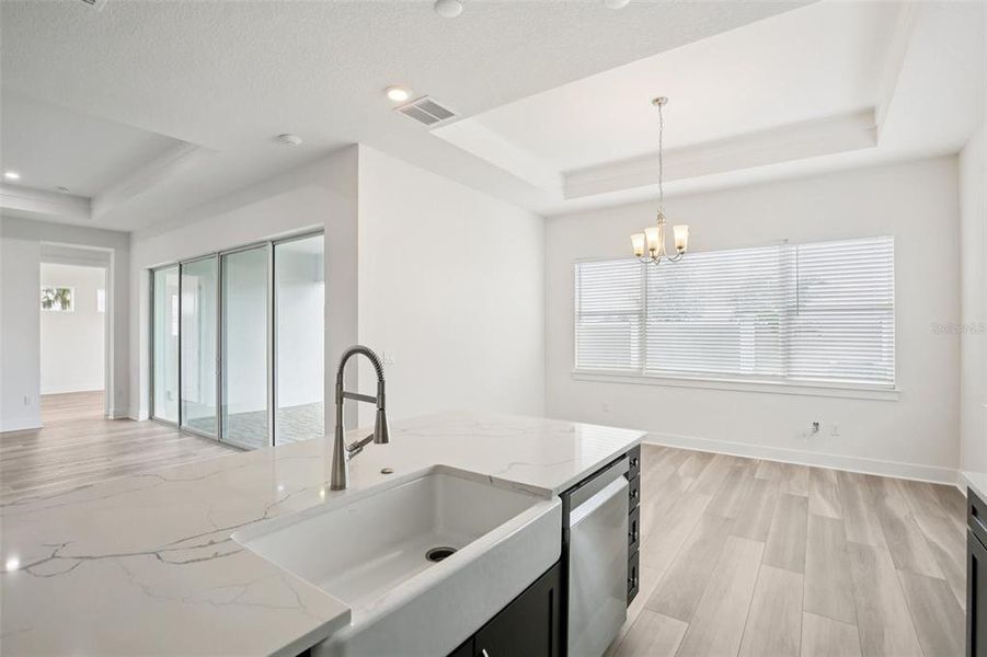 Furnished interior view inside a new home in Eagles Cove at Mirada, San Antonio (Image 5).