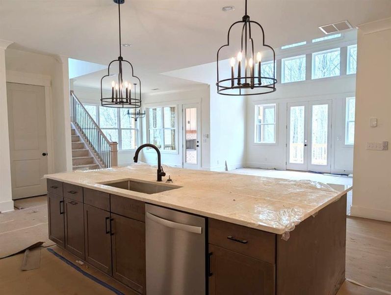 In-progress construction of a new home in Arden on Lanier, Cumming, GA (Image 18).