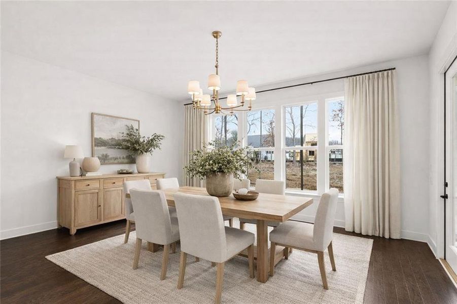 Furnished interior view inside a new home in , Cumming (Image 11).