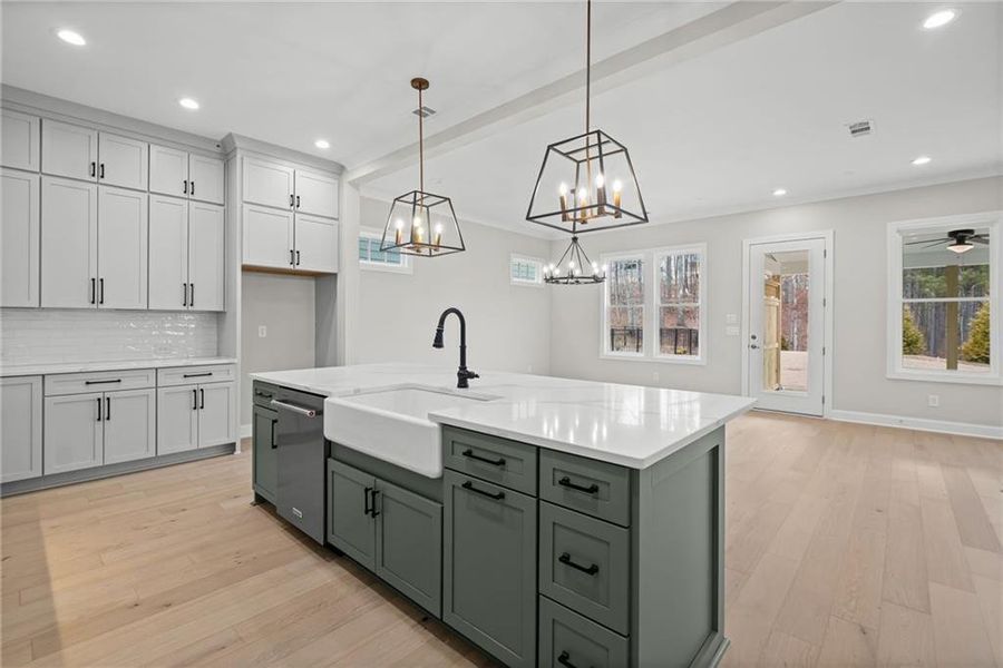 Furnished interior view inside a new home in , Canton (Image 6).