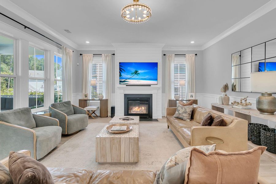 Furnished interior view inside a new home in Carolina Park: Riverside, Mount Pleasant (Image 67). Furnished interior view inside a new home in Carolina Park: Riverside, Mount Pleasant (Image 67).