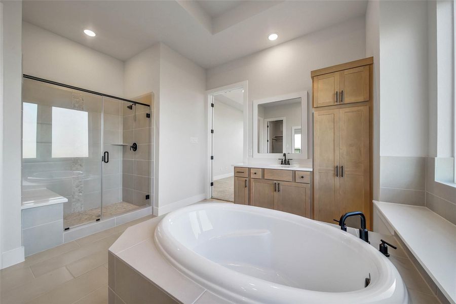 Furnished interior view inside a new home in Magnolia Bend, Rosharon (Image 14).