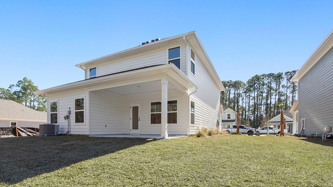 Representative exterior details of a home built from the Alabaster by D.R. Horton in Sanctuary Beach, Panama City Beach (Image 3).