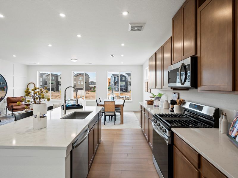 Furnished interior view inside a new home in Parkside at Victory Ridge, Colorado Springs (Image 9).