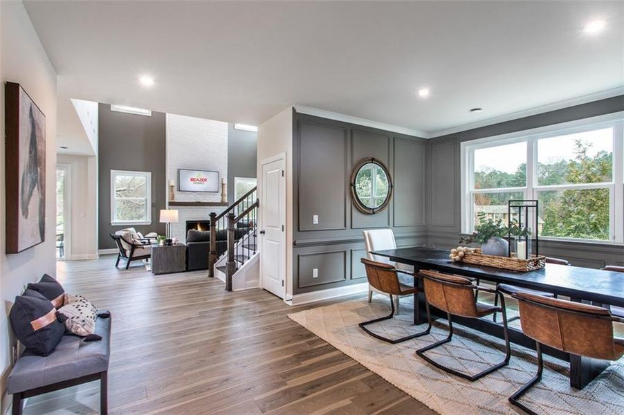 Furnished interior view inside a new home in Hopewell Reserve, Cumming (Image 14). Furnished interior view inside a new home in Hopewell Reserve, Cumming (Image 14).
