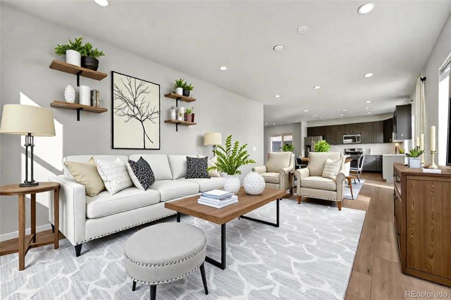 Furnished interior view inside a new home in , Parker (Image 14). Furnished interior view inside a new home in , Parker (Image 14).