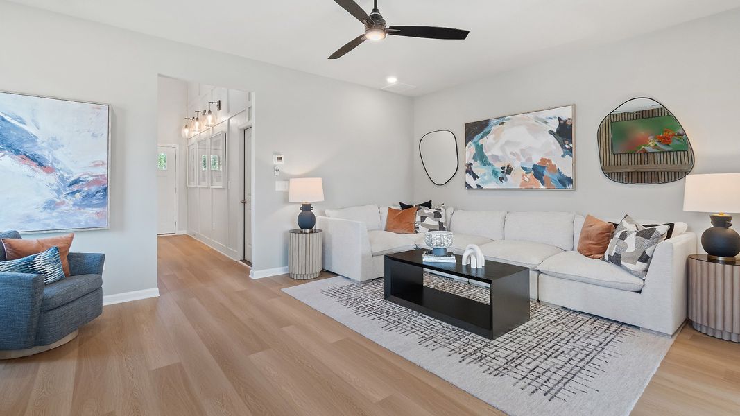 Furnished interior view inside a new home in Chapel Hill, Newnan (Image 9).