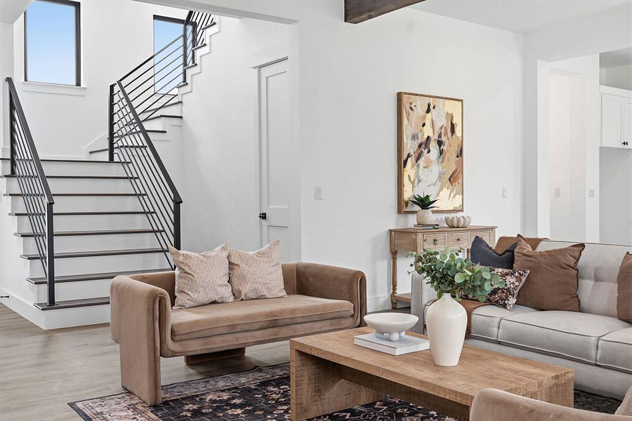 Furnished interior view inside a new home in , Spicewood (Image 9). Furnished interior view inside a new home in , Spicewood (Image 9).