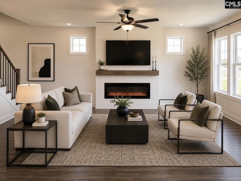 Furnished interior view inside a new home in Bickley Station, Irmo (Image 11). Furnished interior view inside a new home in Bickley Station, Irmo (Image 11).
