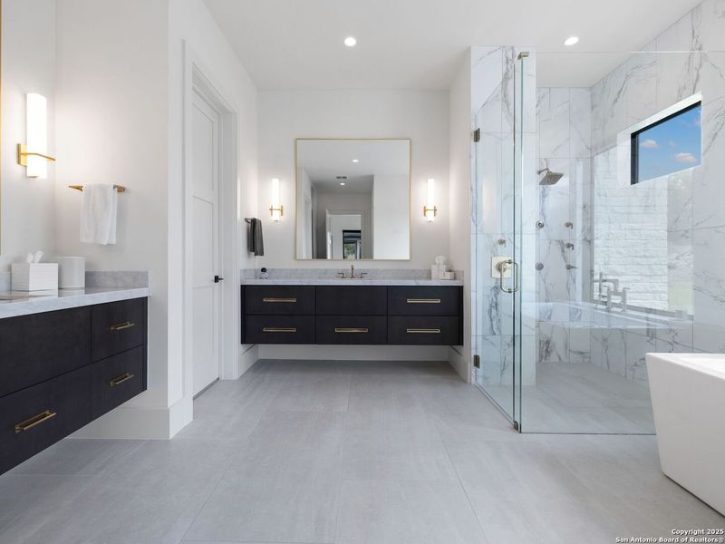 Furnished interior view inside a new home in , Boerne (Image 39).