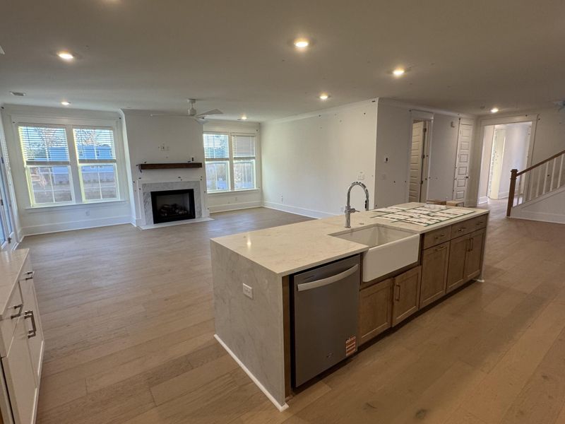 Furnished interior view inside a new home in Central Park, James Island (Image 34).