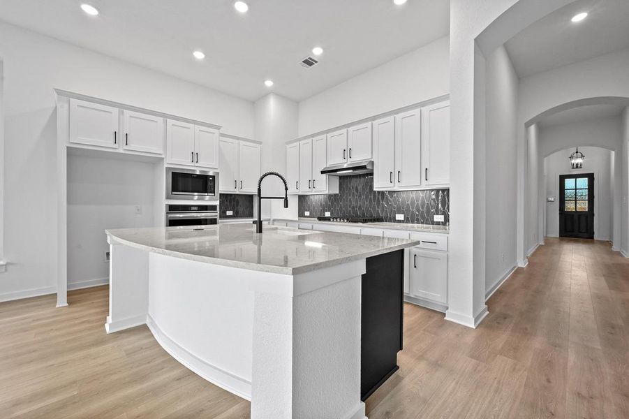Furnished interior view inside a new home in Crosswinds, Kyle (Image 5). Furnished interior view inside a new home in Crosswinds, Kyle (Image 5).