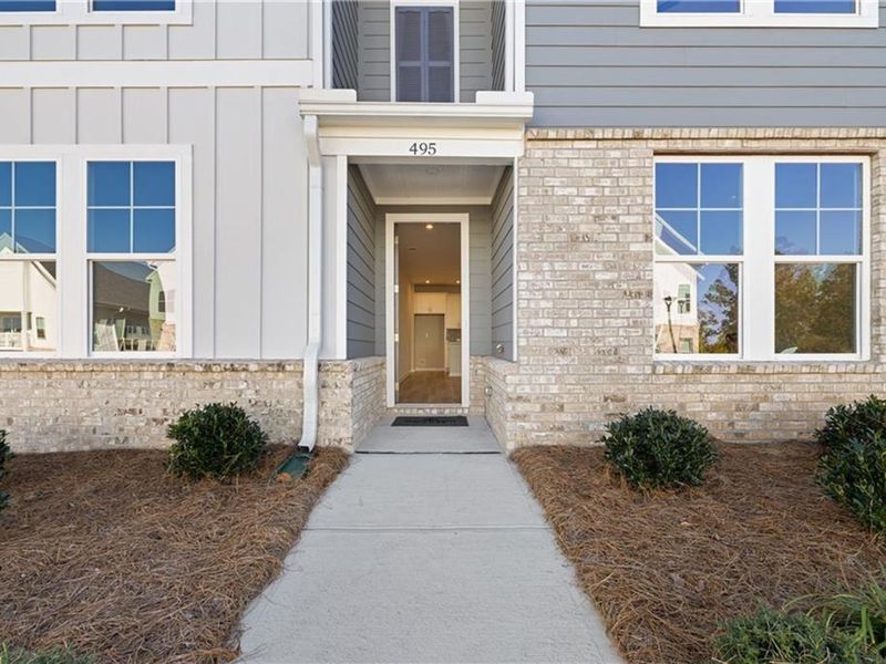 Exterior details and patio area of a home in Stegall Village, Emerson (Image 3). Exterior details and patio area of a home in Stegall Village, Emerson (Image 3).