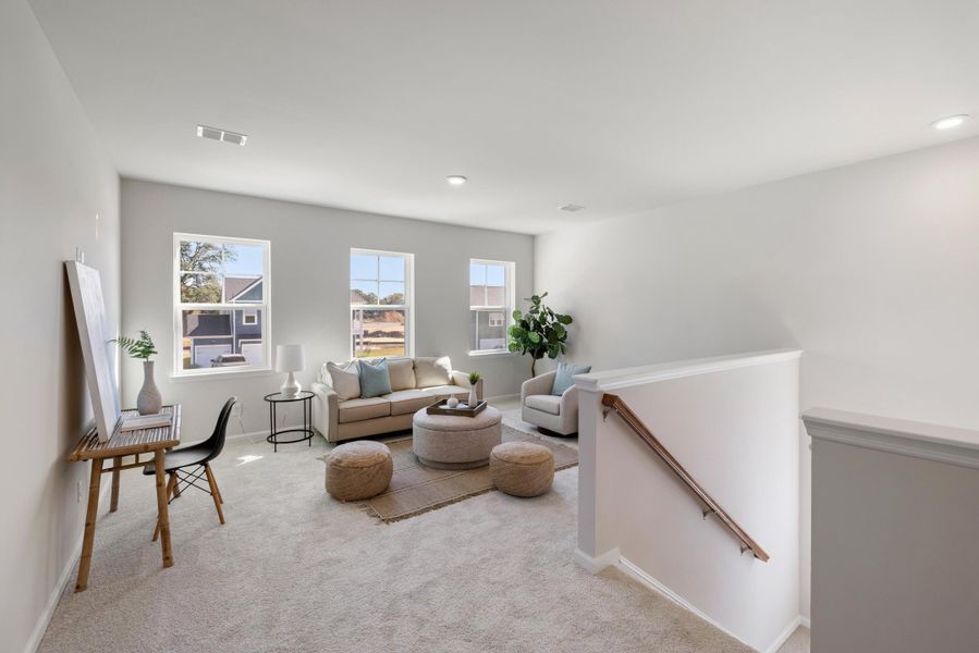 Furnished interior view inside a new home in The Oaks, Goose Creek (Image 21).