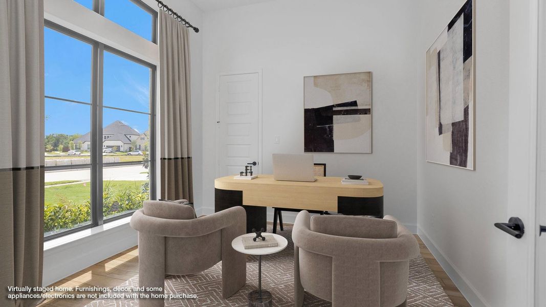 Furnished interior view inside a new home in Meridiana 70', Manvel (Image 5). Furnished interior view inside a new home in Meridiana 70', Manvel (Image 5).