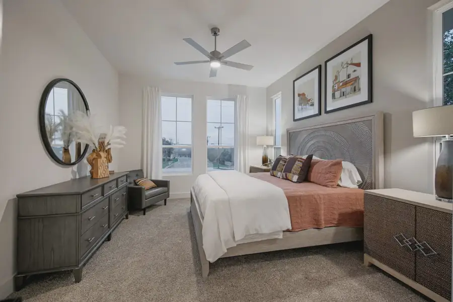 Representative furnished interior of a home built from the Athena by Chesmar Homes in Santa Rita Ranch, Liberty Hill (Image 7).